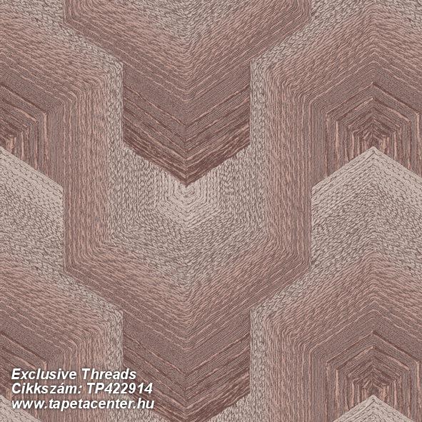Egyszínű,geometriai mintás,textil hatású,barna,lemosható,vlies tapéta 